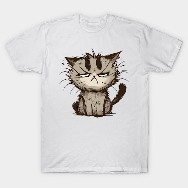 Annoyed Cat T-Shirt by Calisi